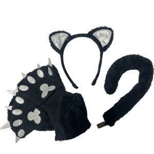 Target Kids Black and Silver Cat Costume